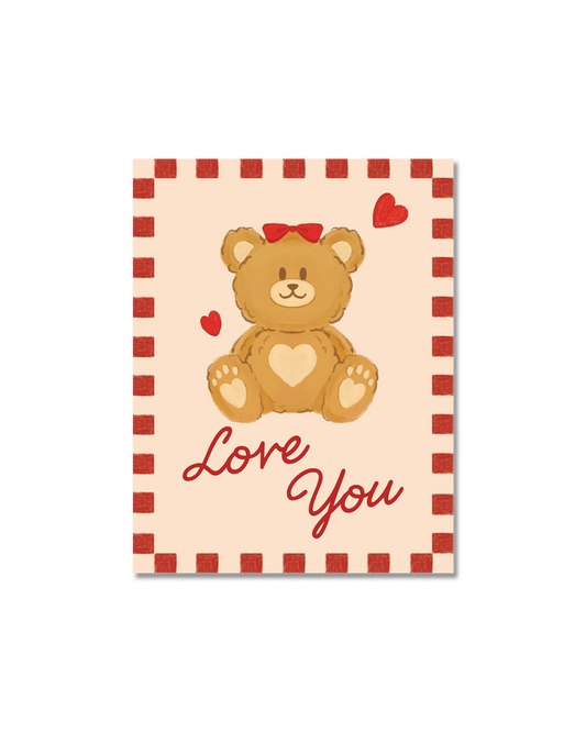 Lovely Teddy Bear – Greeting Card