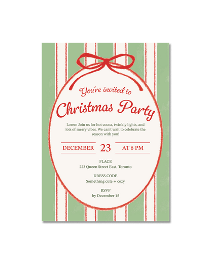 Holiday Season Party Invitation 02