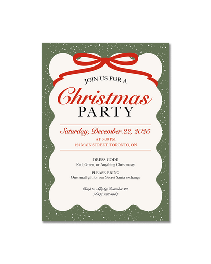 Holiday Season Party Invitation 04